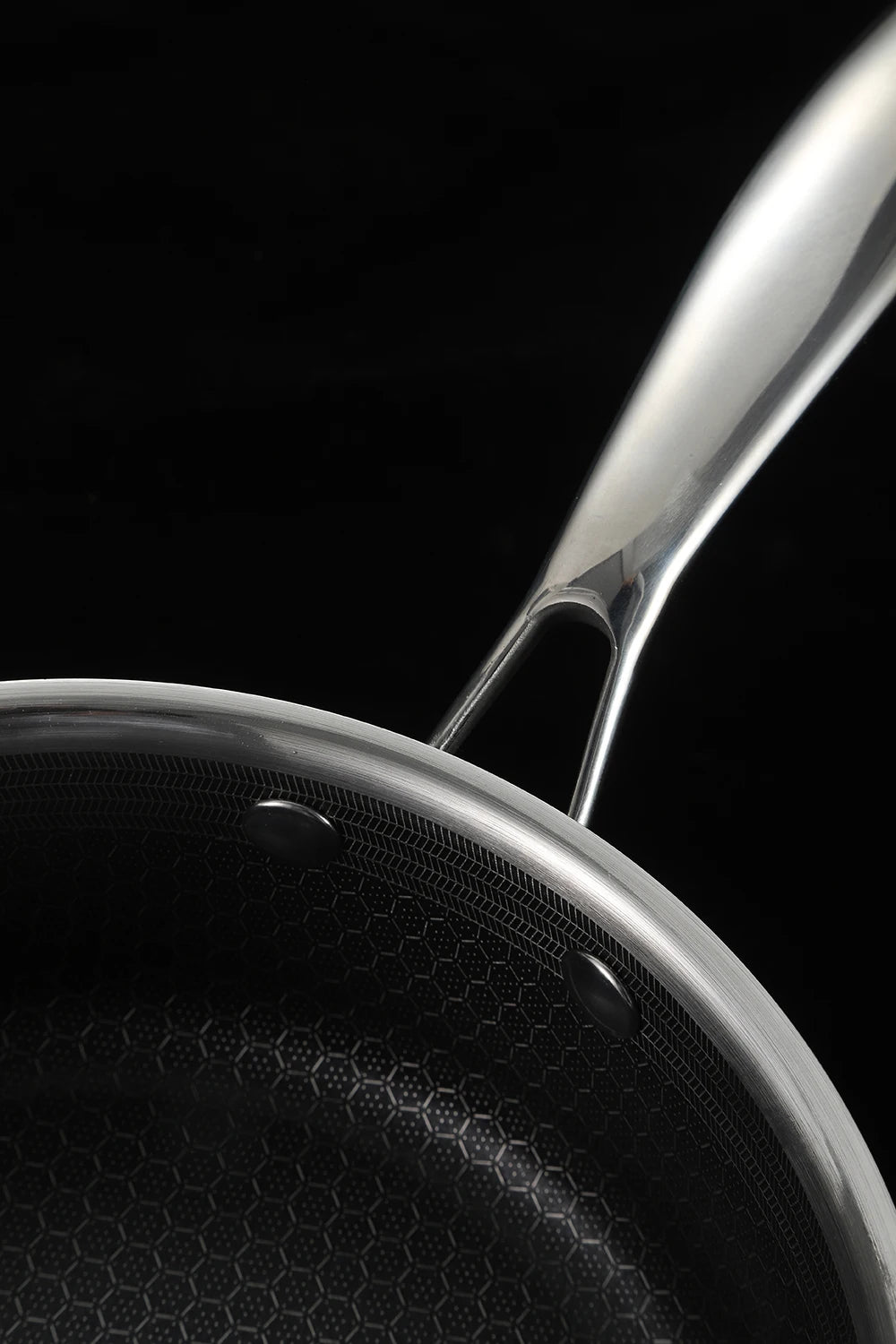 20 Pc Hybrid Cookware Set W/ Lids Stainless Steel Wok Kitchenware 3-ply Hex Stainless Steel Clod Honeycomb Pots Pans Set