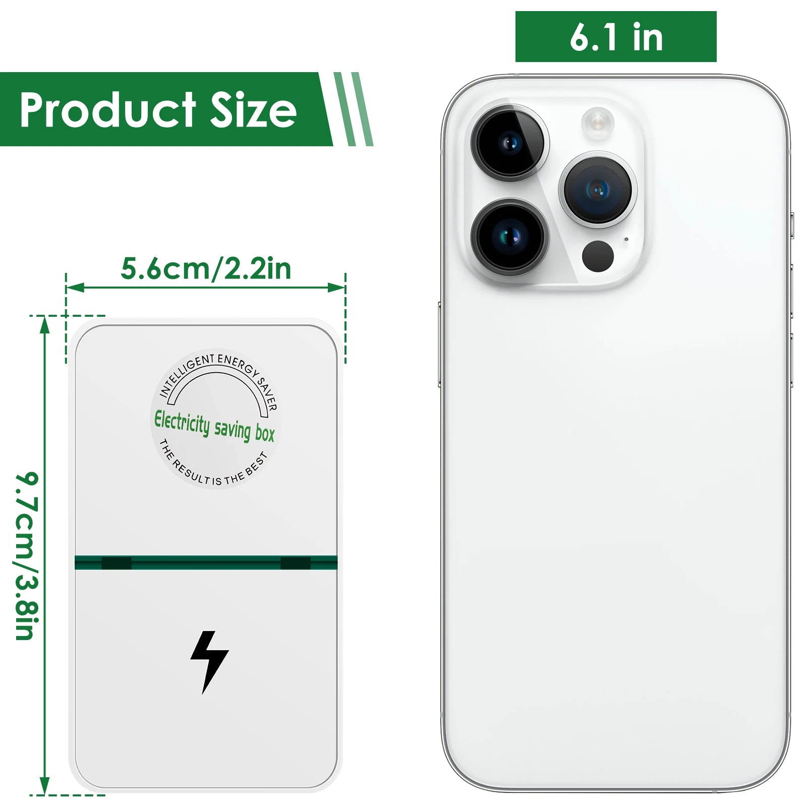 2/4/8PCS Energy Saving Device Save Electricity Household Power Saver Plug in U.S. Plug Electricity Saving Box Use 90V-250V