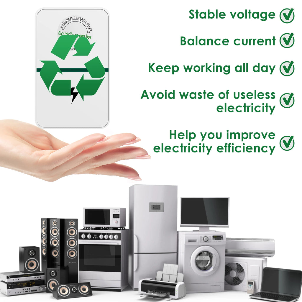 2/4/8PCS Energy Saving Device Save Electricity Household Power Saver Plug in U.S. Plug Electricity Saving Box Use 90V-250V